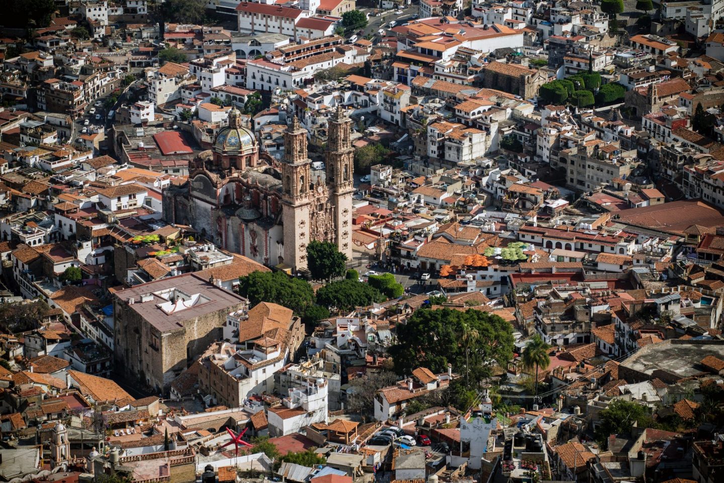 Aerial view of city