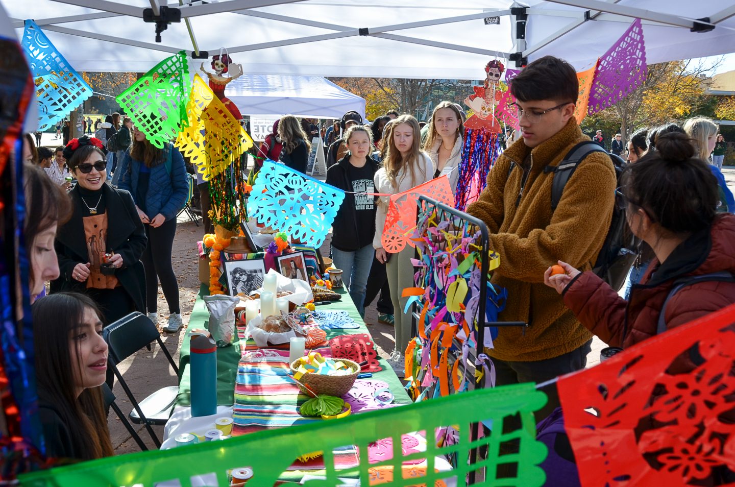 Day of the Dead tabling event on the CSU Plaza