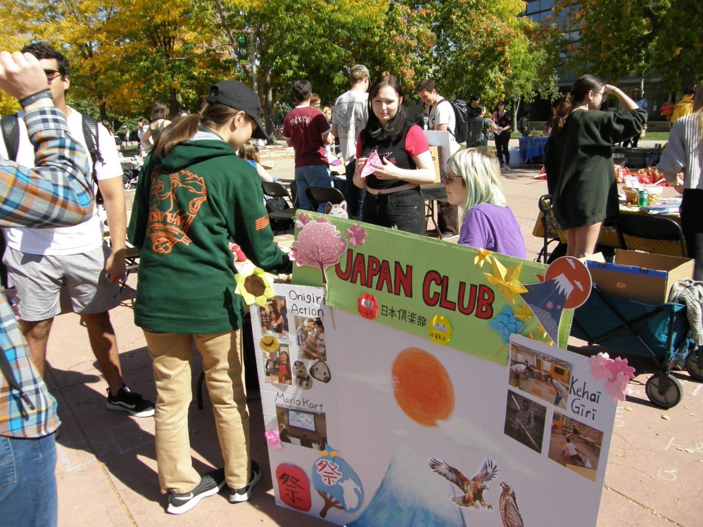Japan Club tabling at Live, Laugh, Languages